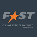 flying freight transport logo