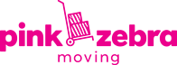 Pink Zebra Moving logo