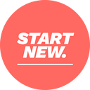 START NEW. logo