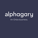 Alphagary, an Orbia business logo
