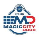 Magic city garage door logo