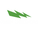 Green lightning logo