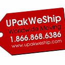 UPakWeShip International Movers logo