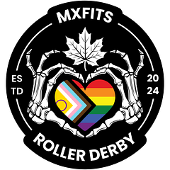 MxFits Roller Derby logo