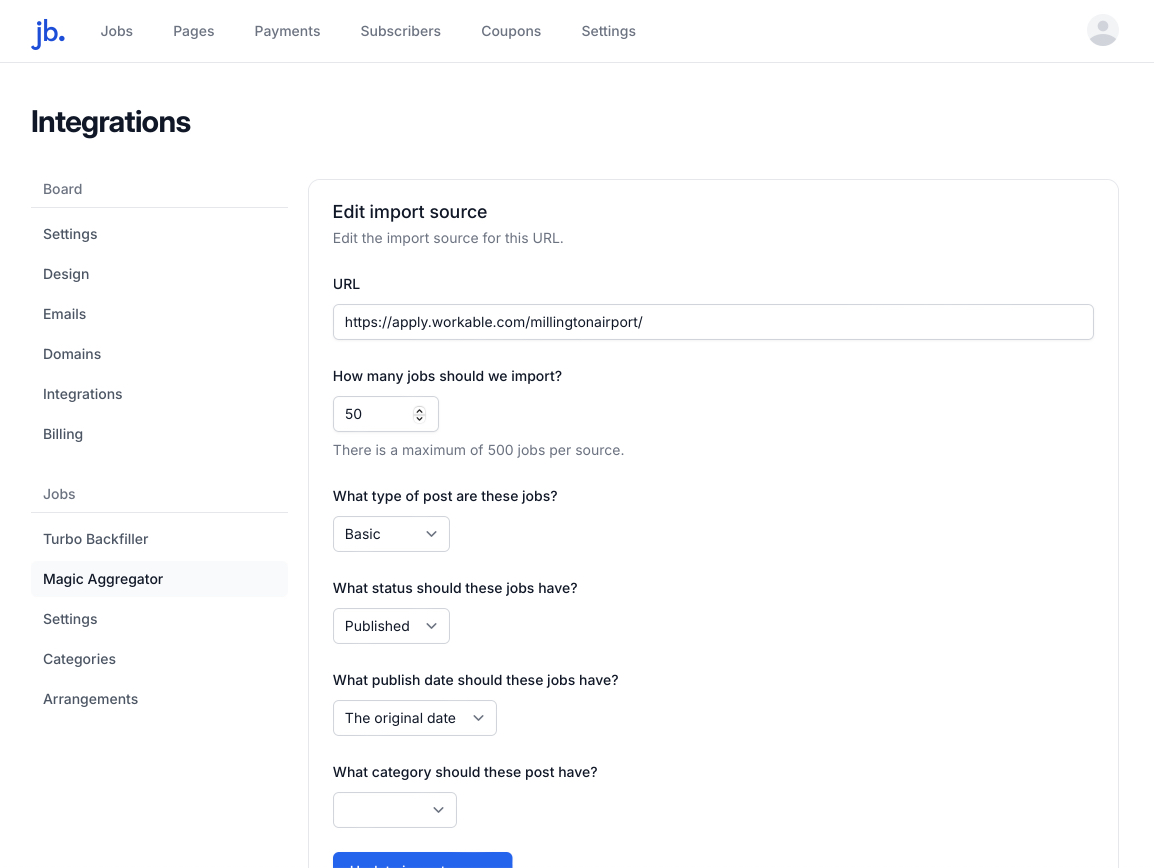Job Aggregator screenshot