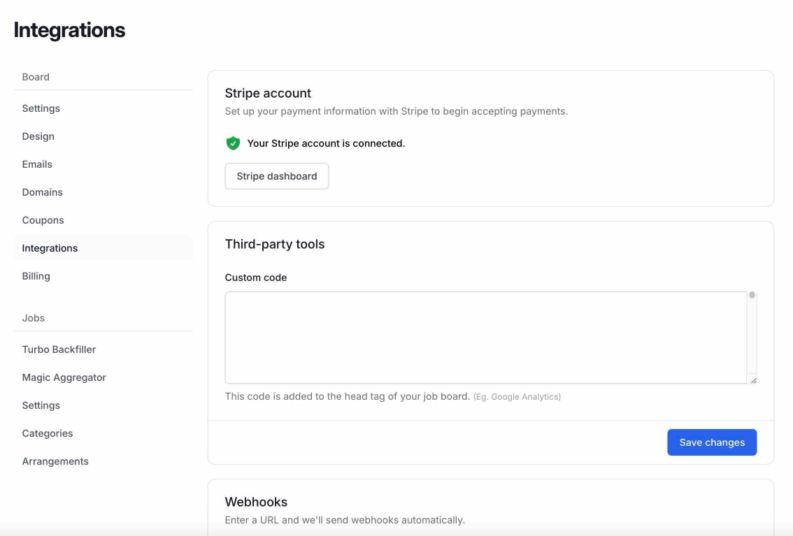 Stripe Integration screenshot